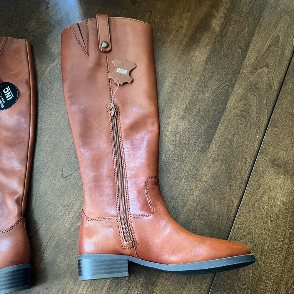 INC Fawne Leather Riding Boots - Picture 3 of 8